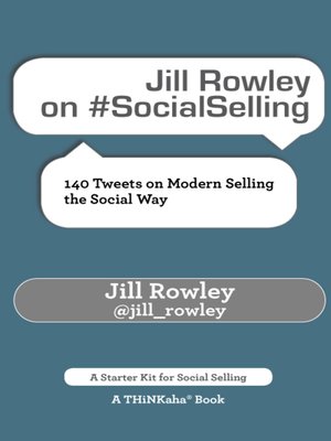 cover image of Jill Rowley on #SocialSelling